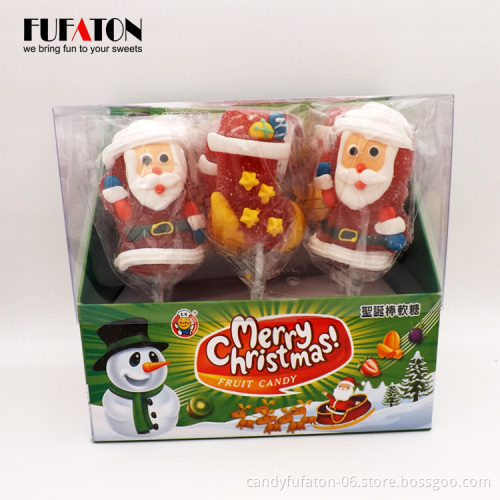 Sugar coated reindeer shaped jelly lollipop Candy